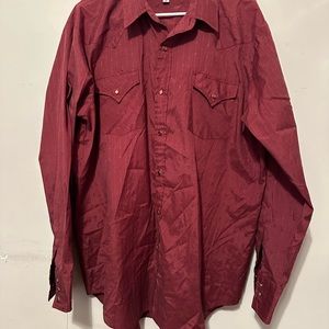 Fly Cattleman Western Wear Pearl Snap Men’s 17/35 Solid